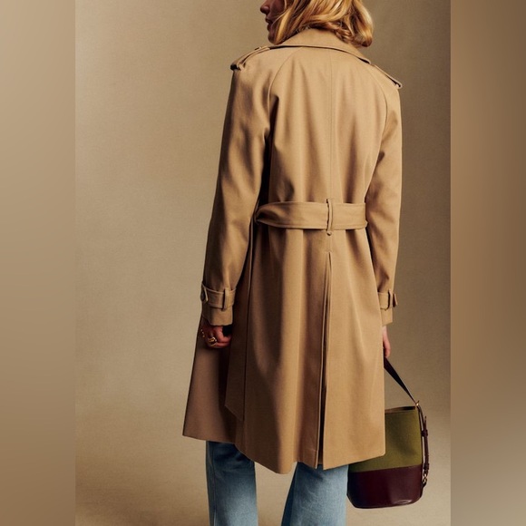 EUC Sezane Trench Coat - size 36/size 4 - tan/camel - Picture 3 of 14